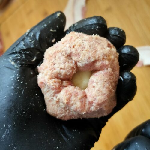 Rezept für Moinkballs / Baconballs vom Gasgrill