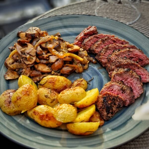 Teres Major Steak mit Pilzpfanne - Hobby-Griller.de: Rezepte